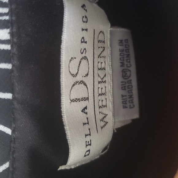 Della Spiga weekend waterfall black and white spiral graphic skirt cottagecore m - Picture 4 of 8